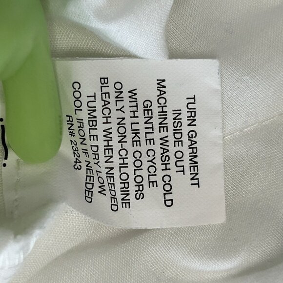 NEW YORK & COMPANY Pants Womens Size 0 Low Rise Taper Leg Stretch White - Picture 11 of 11